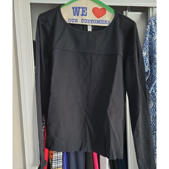 Lululemon Womens Black top size 12 Run Training luxtreme long sleeve Running - Picture 2 of 4